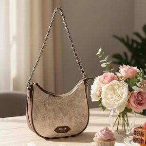 Home silkstone velvet sling bag