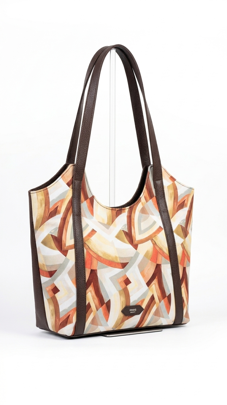 The ANANTA Velvet Tote- Orange - Image 4