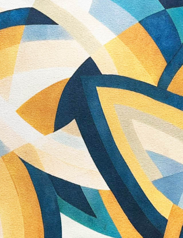 The ANANTA Velvet Tote- Blue - Image 4