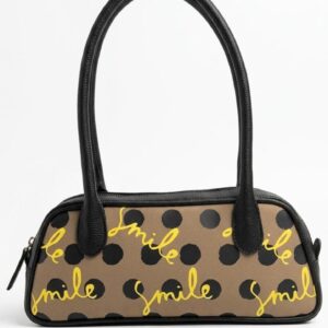 Ziba Polka: The Designer Canvas & Vegan Leather Baguette